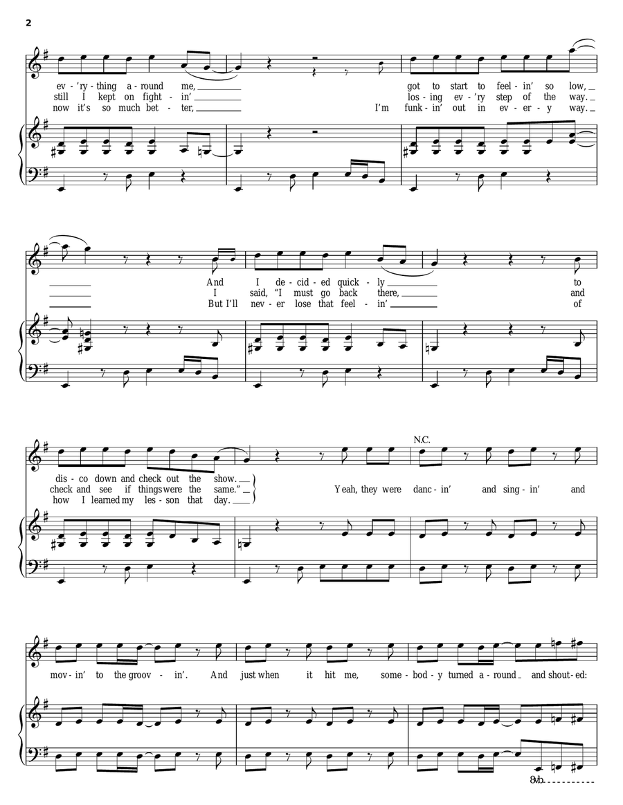 Play That Funky Music Play That Funky Music Piano, Vocal, Guitar scores gallery preview page 2