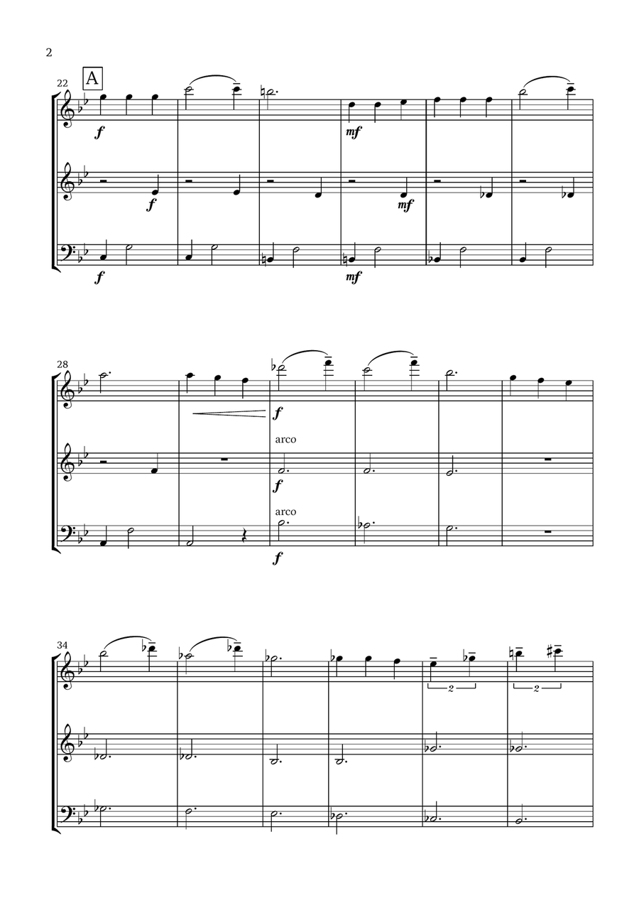 Ciao Papa Ciao Papa String Trio scores gallery preview page 2