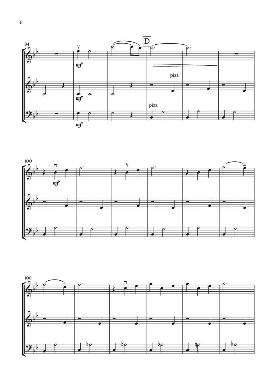 Ciao Papa Ciao Papa String Trio scores gallery preview page 6