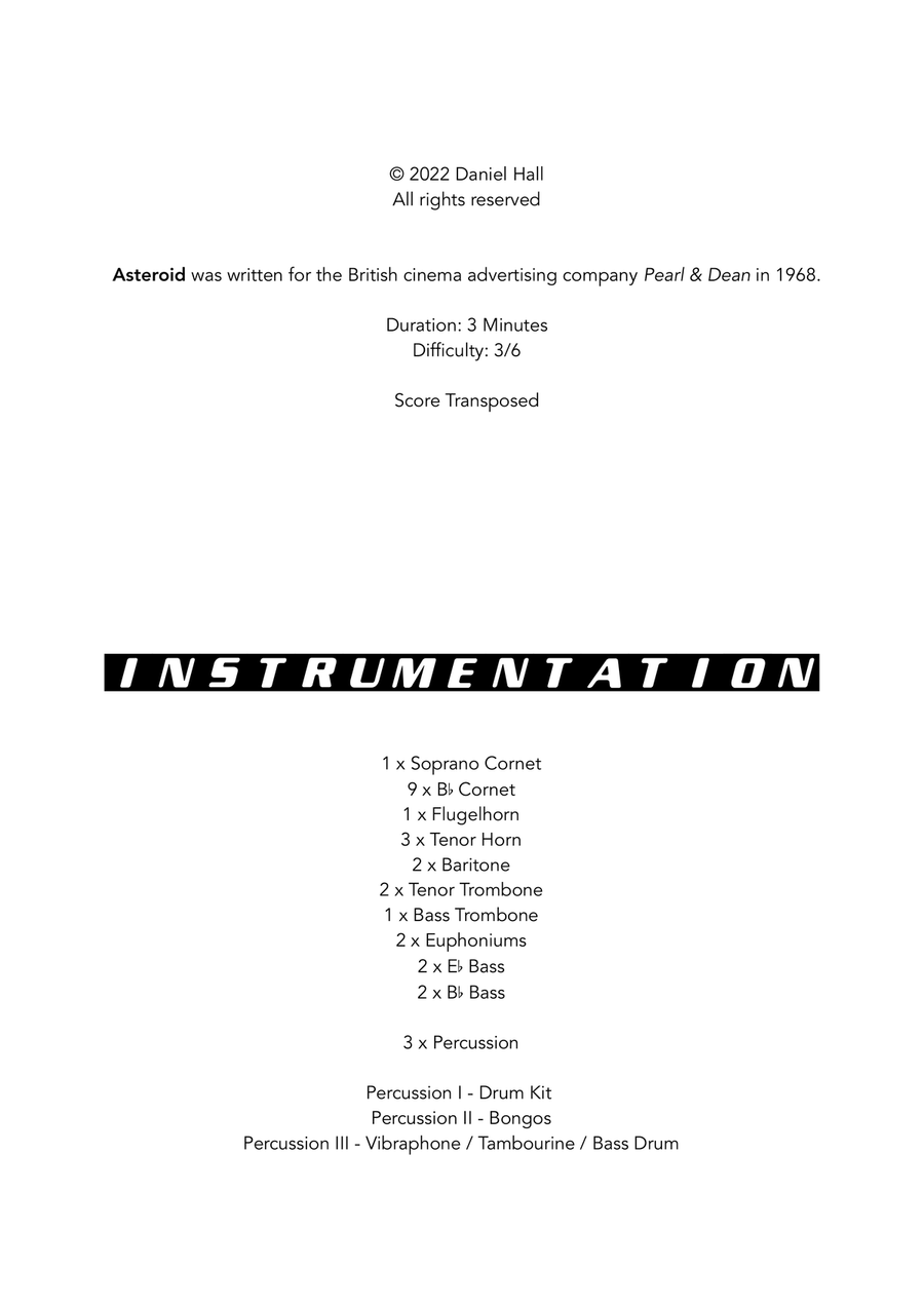 Asteroid Brass Band scores gallery preview page 4