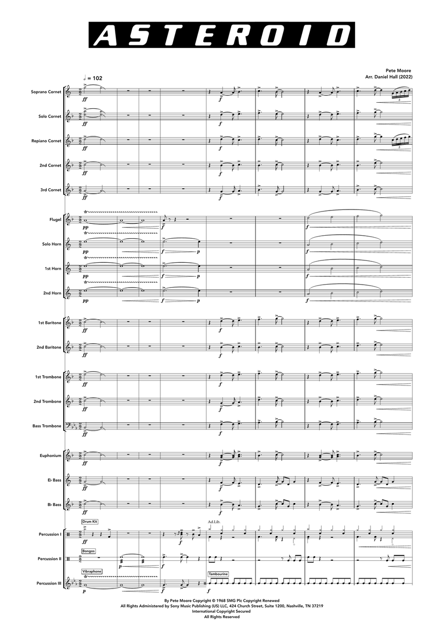 Asteroid Brass Band scores gallery preview page 5