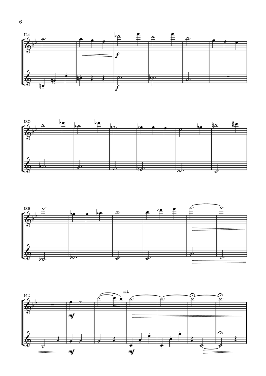 Ciao Papa Woodwind Duet scores gallery preview page 6