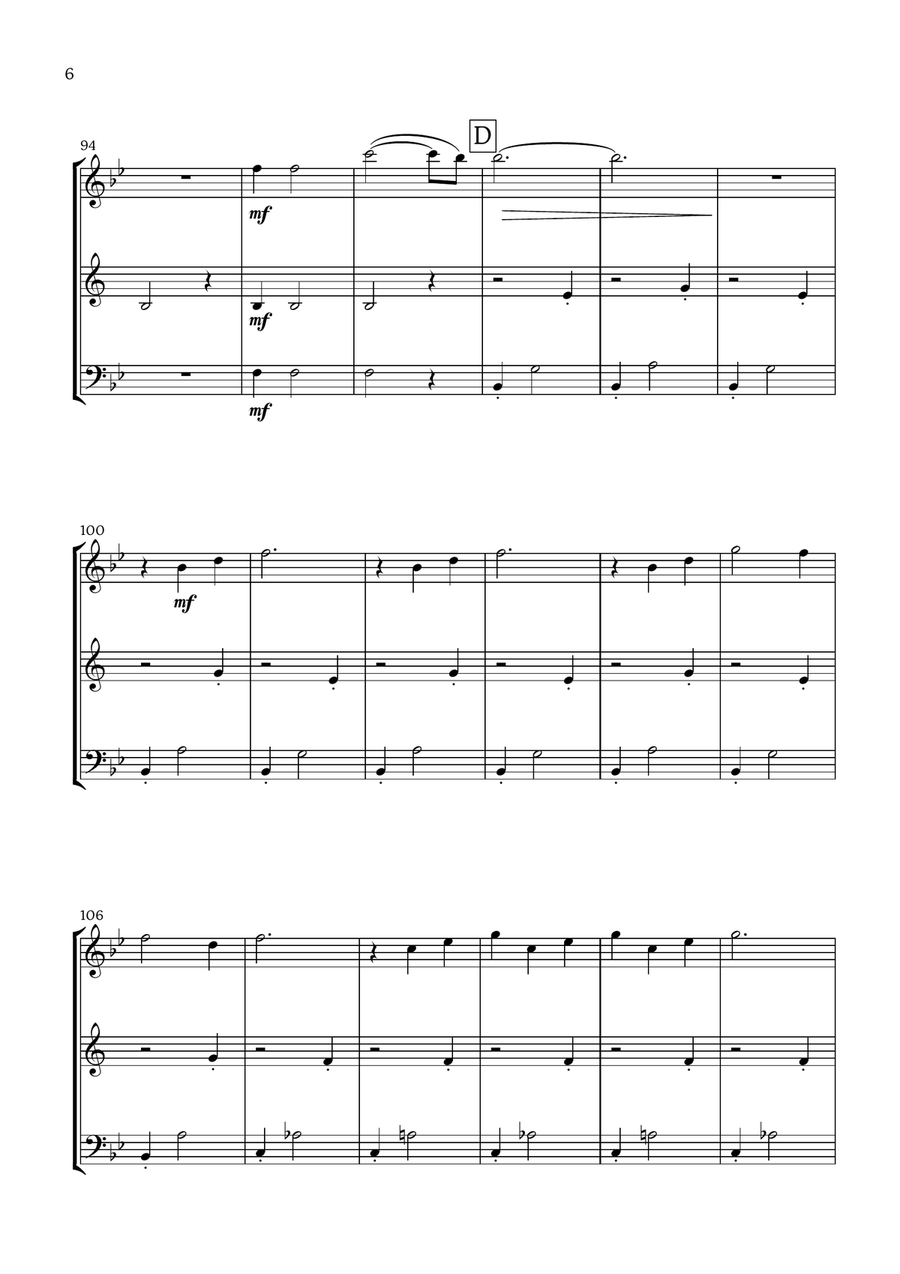 Ciao Papa Ciao Papa Woodwind Trio scores gallery preview page 6
