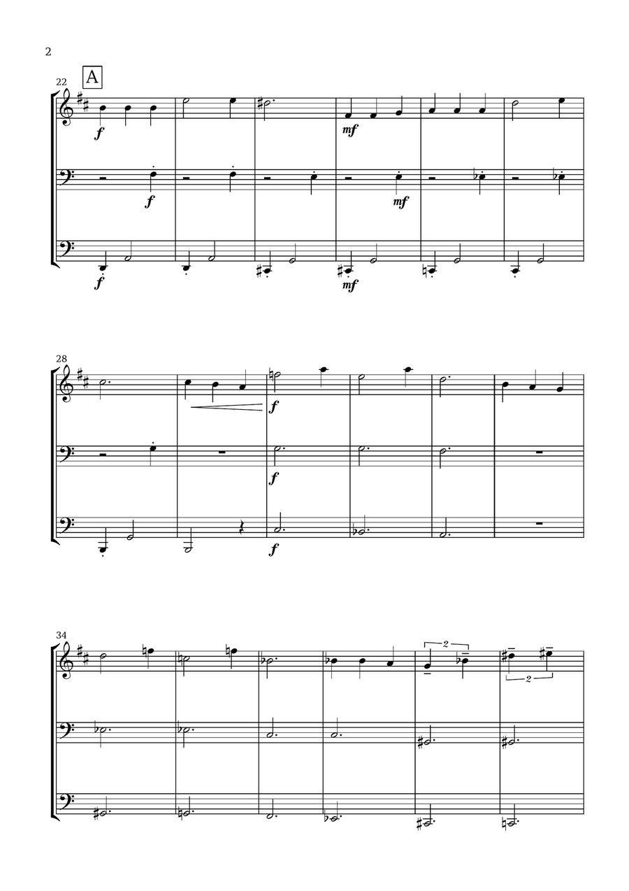 Ciao Papa Ciao Papa Brass Ensemble scores gallery preview page 2