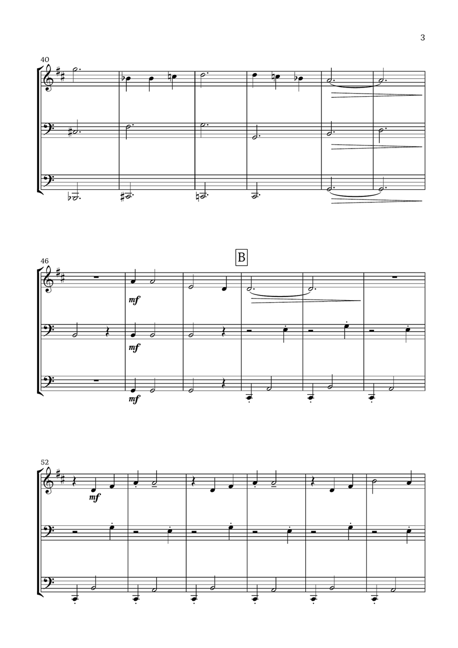 Ciao Papa Ciao Papa Brass Ensemble scores gallery preview page 3