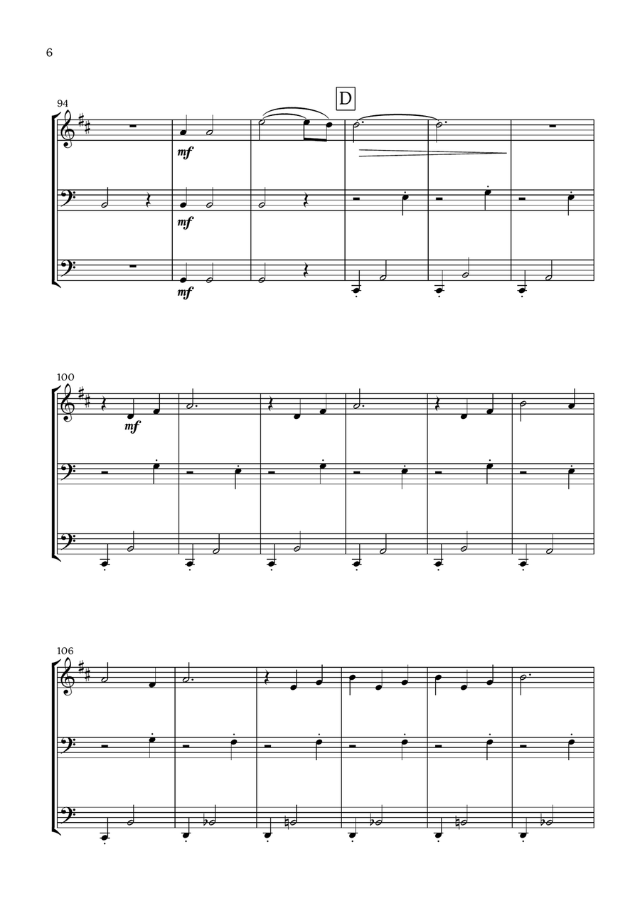 Ciao Papa Ciao Papa Brass Ensemble scores gallery preview page 6