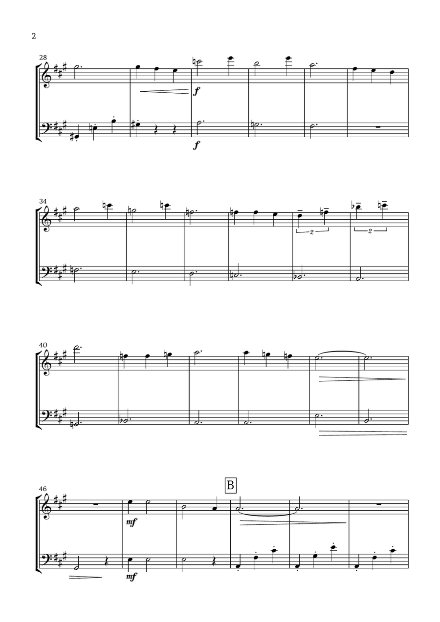 Ciao Papa Ciao Papa Woodwind Duet scores gallery preview page 2