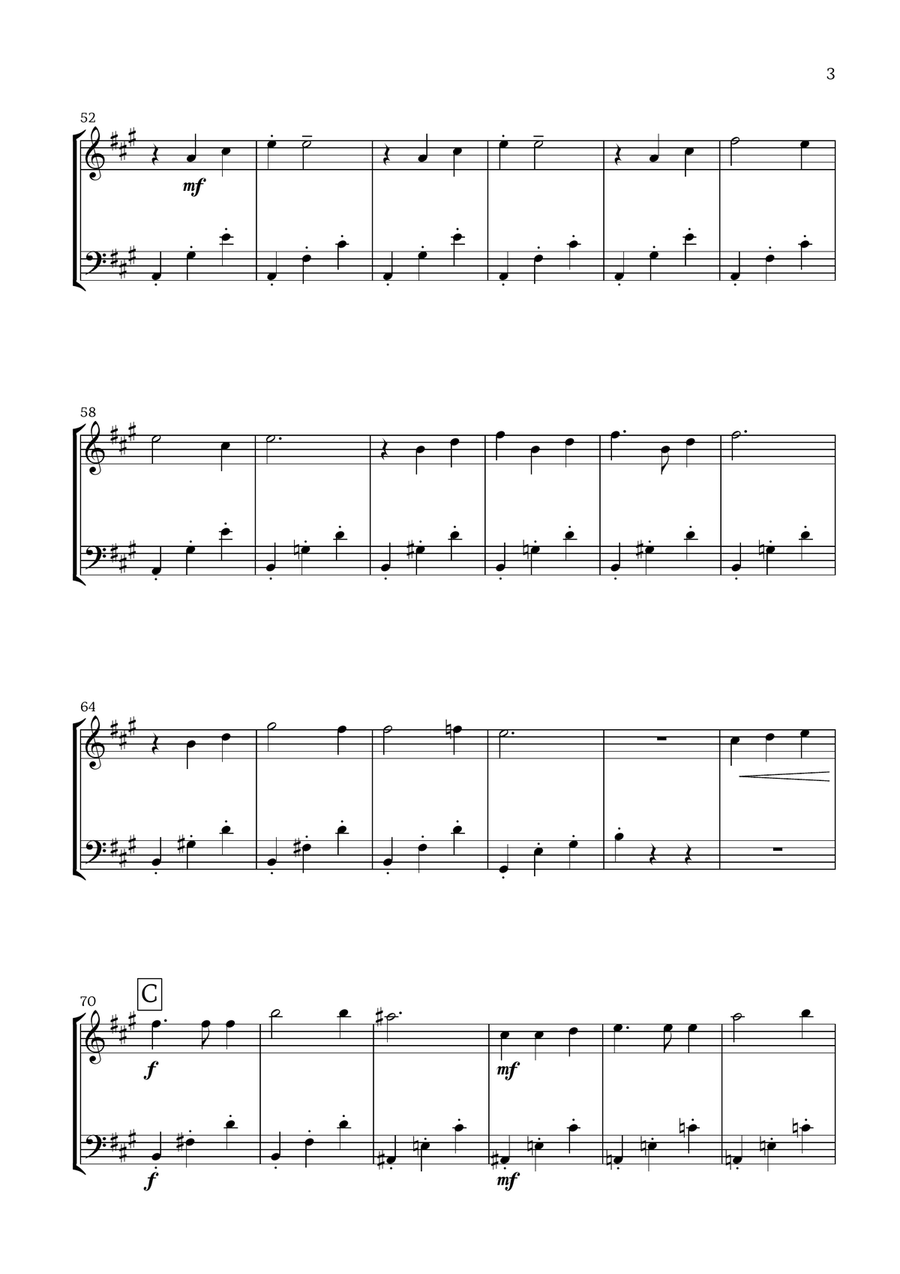 Ciao Papa Ciao Papa Woodwind Duet scores gallery preview page 3
