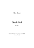 Nachtlied Op.138 - Score Only