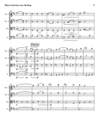 When Irish Eyes Are Smiling String Quartet scores gallery preview page 3