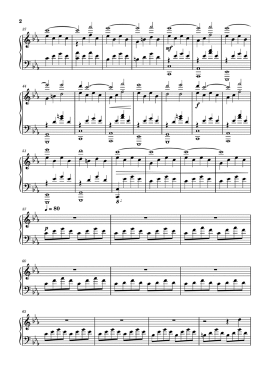 The Quality Of Mercy Piano Solo scores gallery preview page 2