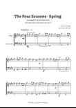 Vivaldi,Spring (The Four Seasons) — For Easy Violin and Violoncello Duet. Score and Parts