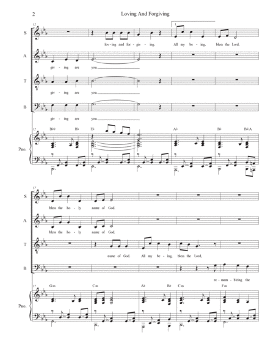 Loving And Forgiving Voice scores gallery preview page 2