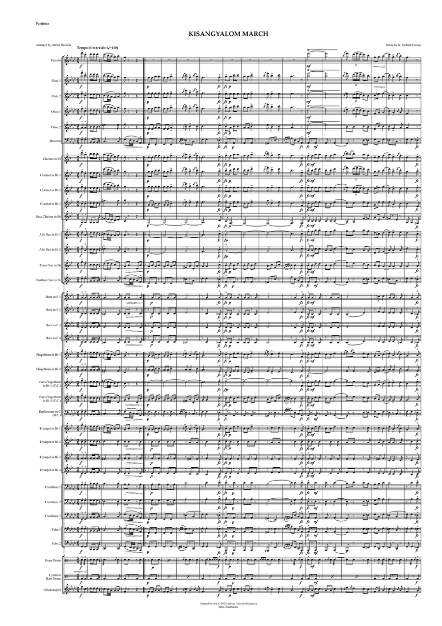 Kisangyalom March Concert Band scores gallery preview page 3