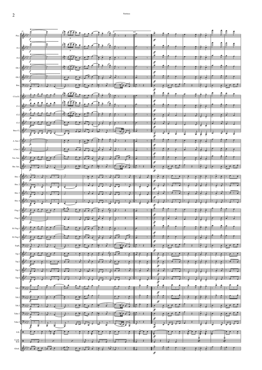 Kisangyalom March Concert Band scores gallery preview page 4