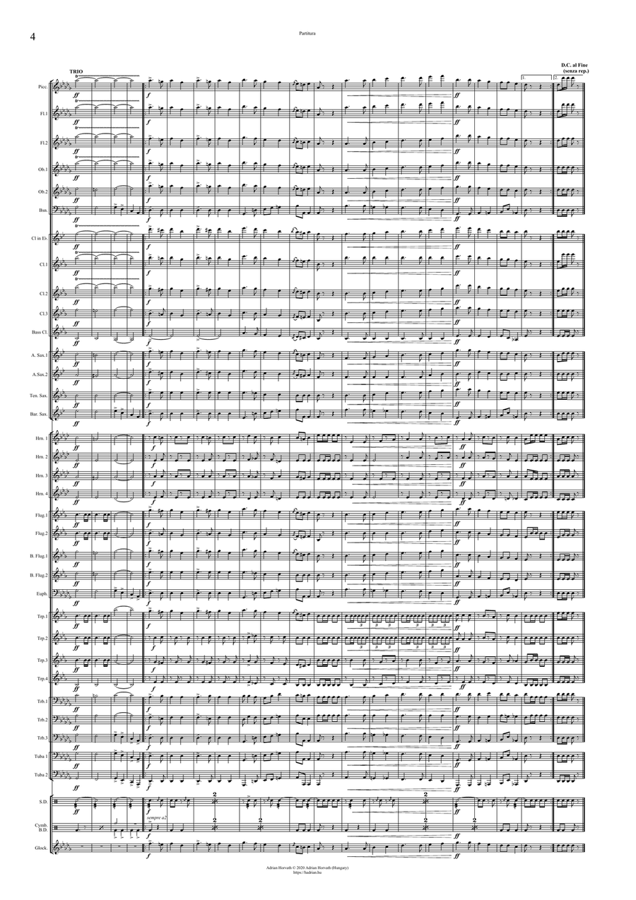 Kisangyalom March Concert Band scores gallery preview page 6