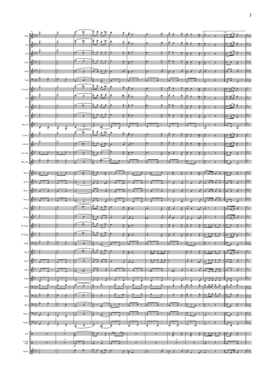 Katonavér March Concert Band scores gallery preview page 5