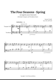 Vivaldi, Spring (The Four Seasons) — For Easy Trumpet and Trombone Duet. Score and Parts