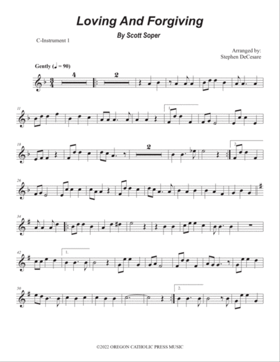 Loving And Forgiving Loving And Forgiving Piano scores gallery preview page 5