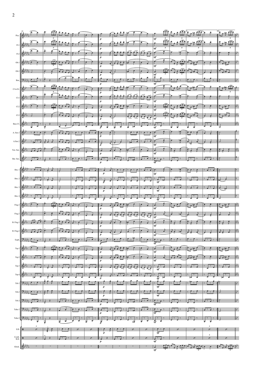 Ladi-ladi-lom March Concert Band scores gallery preview page 4
