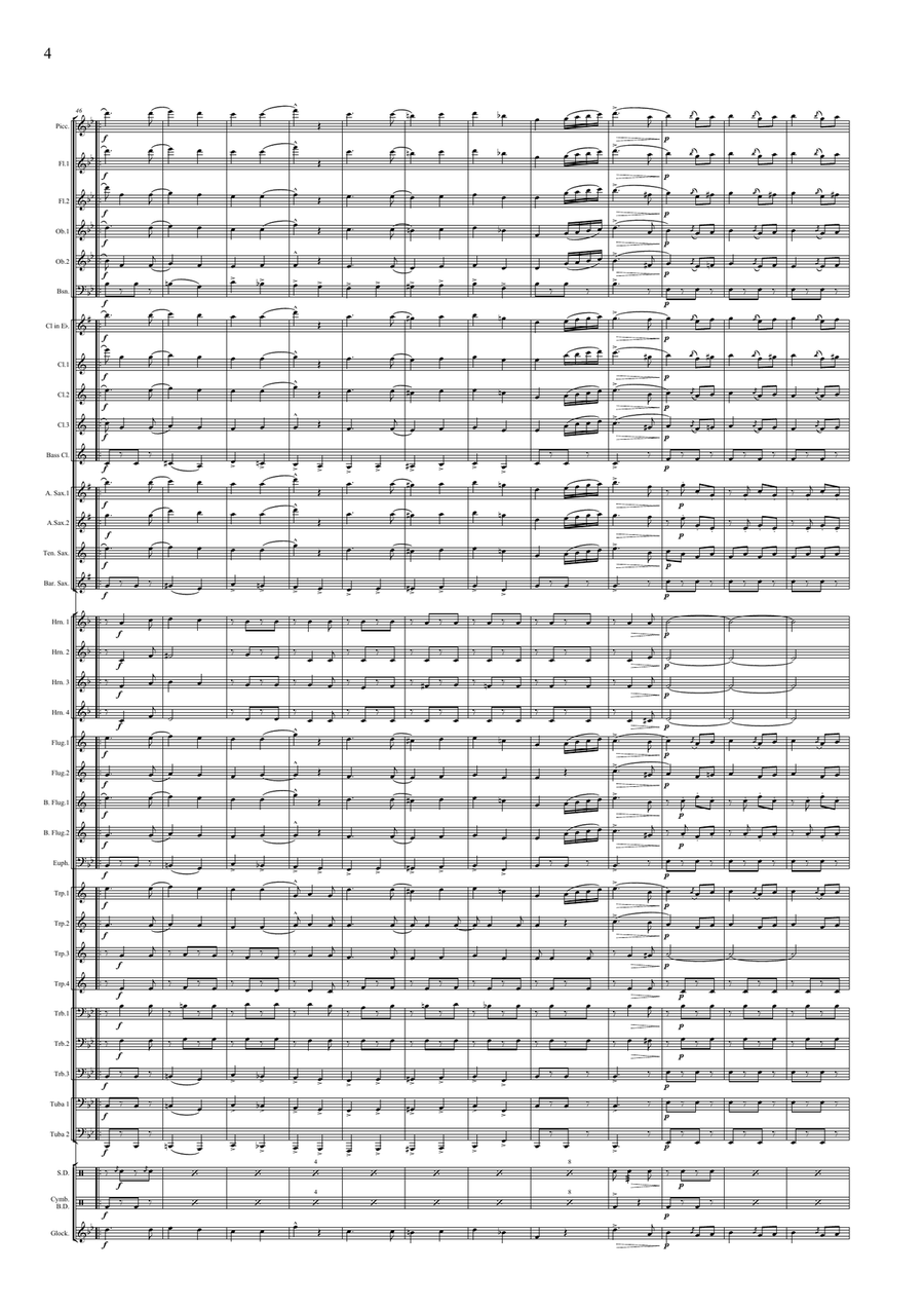 Ladi-ladi-lom March Concert Band scores gallery preview page 6