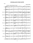 CHORALES FOR BAND