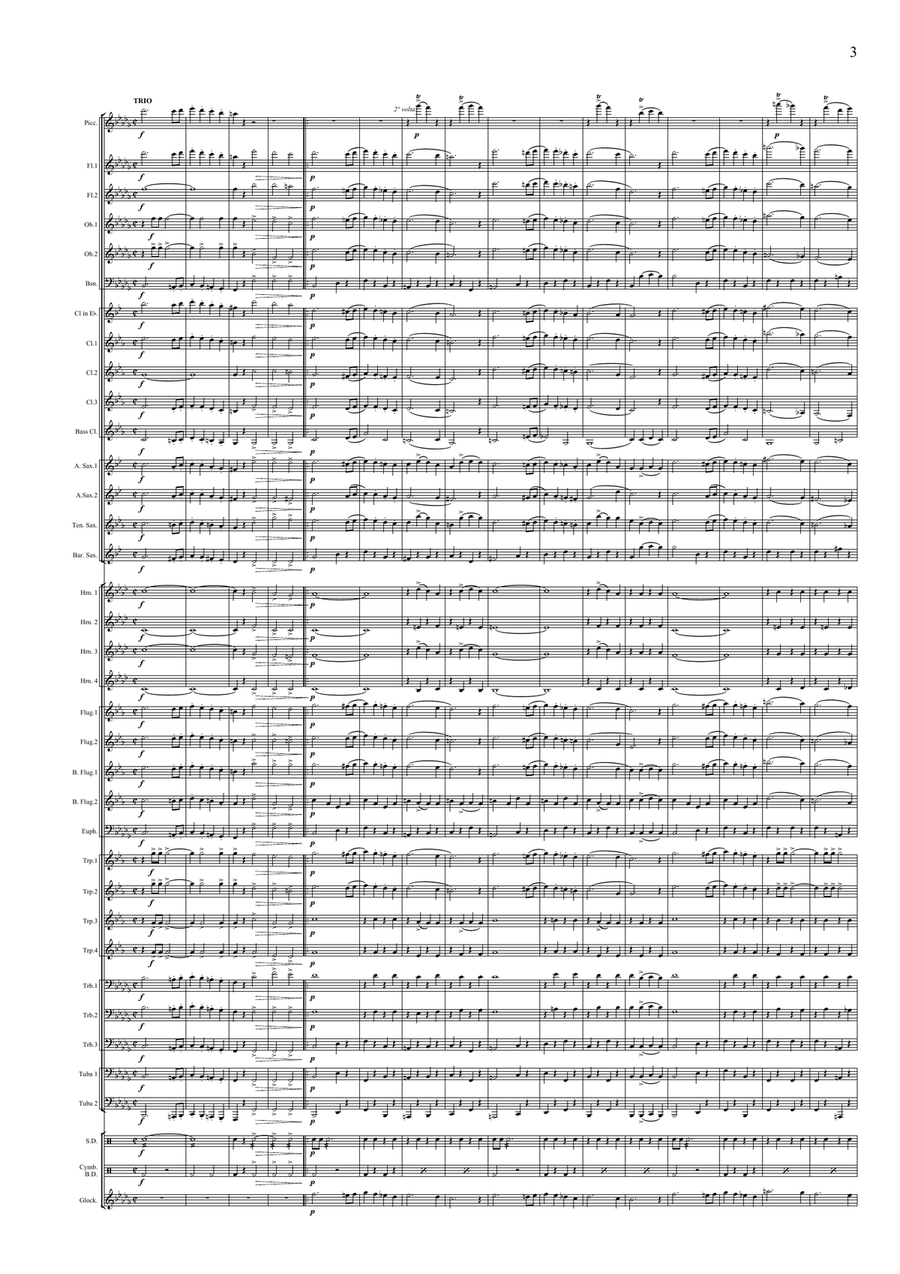 Magyar virtus March Concert Band scores gallery preview page 5