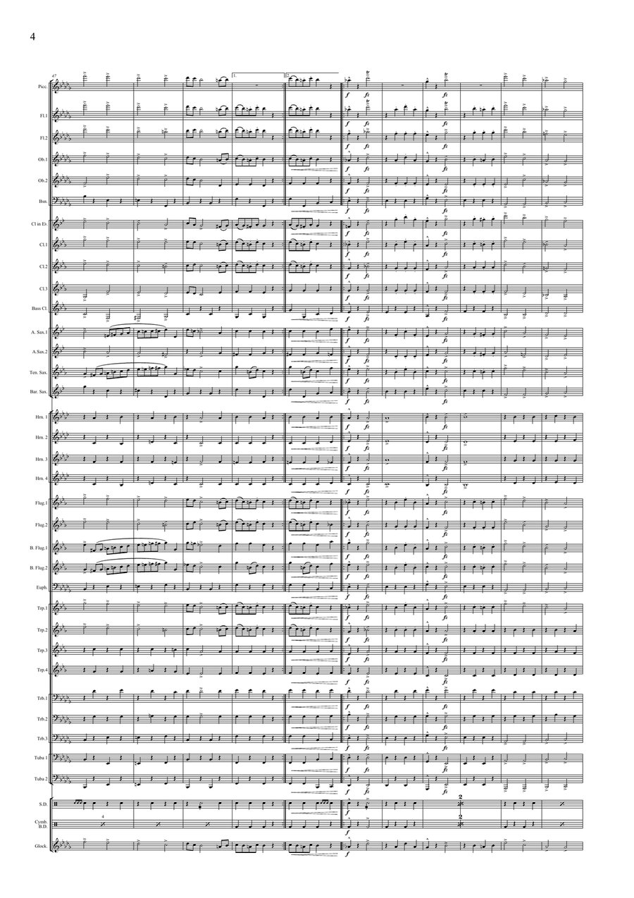 Magyar virtus March Concert Band scores gallery preview page 6