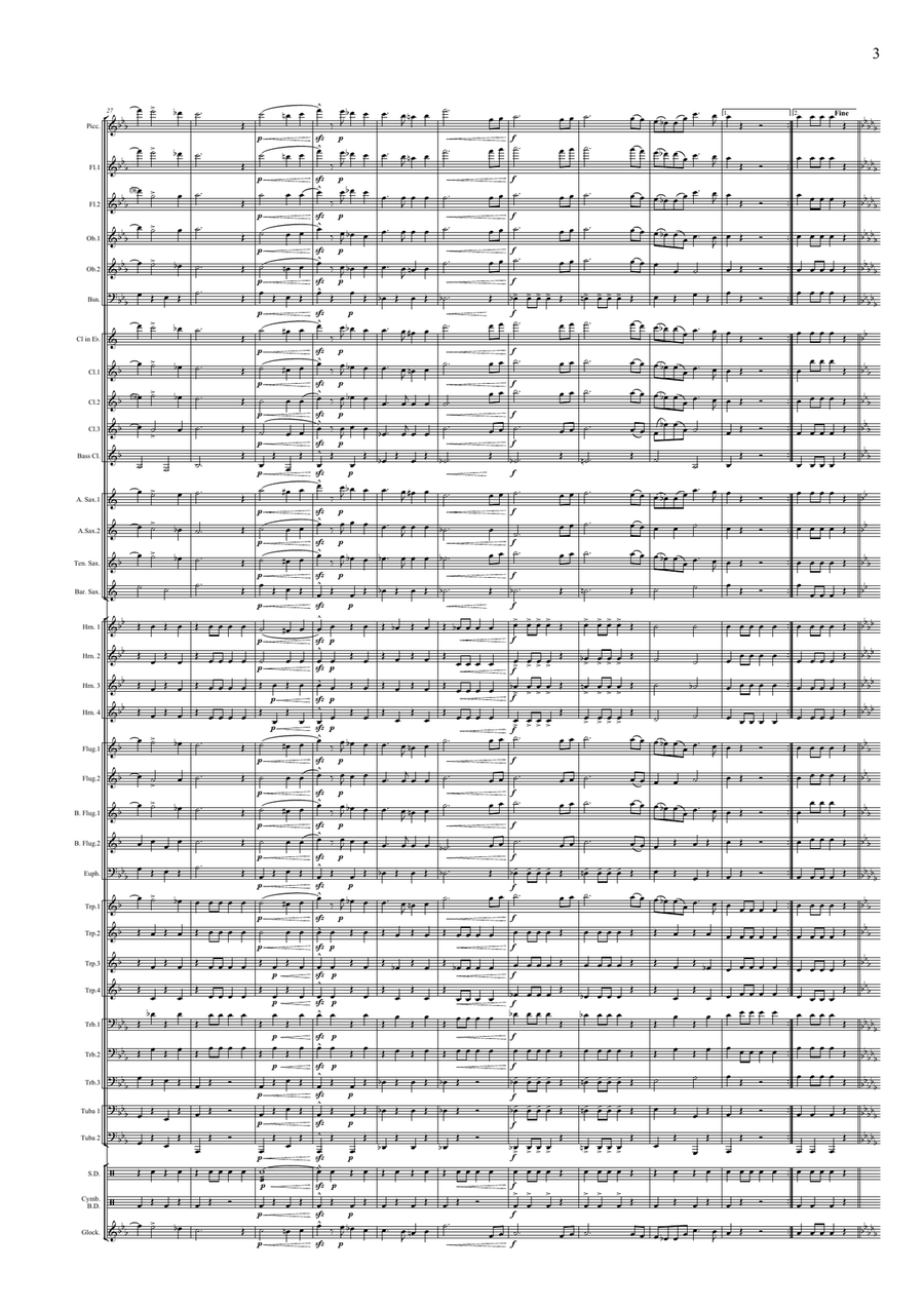 Nagy Lajos Király March Concert Band scores gallery preview page 5