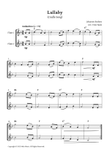 Brahms Lullaby - Flute Duet
