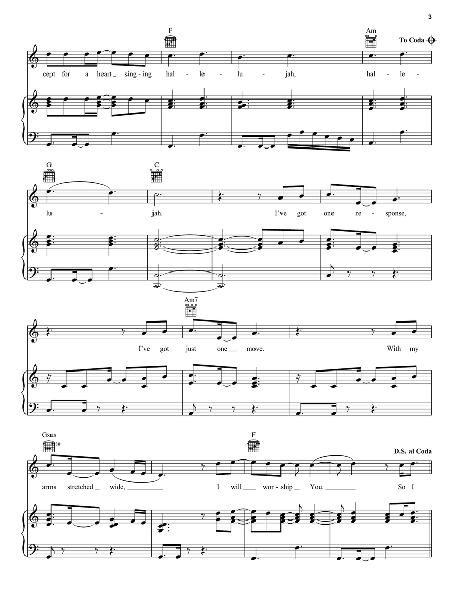 Gratitude Piano, Vocal, Guitar scores gallery preview page 3