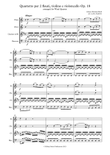 J. C. Bach Quartet in C arranged for Wind Quartet