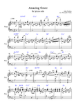 Amazing Grace (piano solo) - Eb
