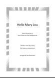 Hello Mary Lou