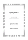 Bye Bye Love