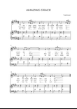 AMAZING GRACE - for piano and alto in E major mini preview