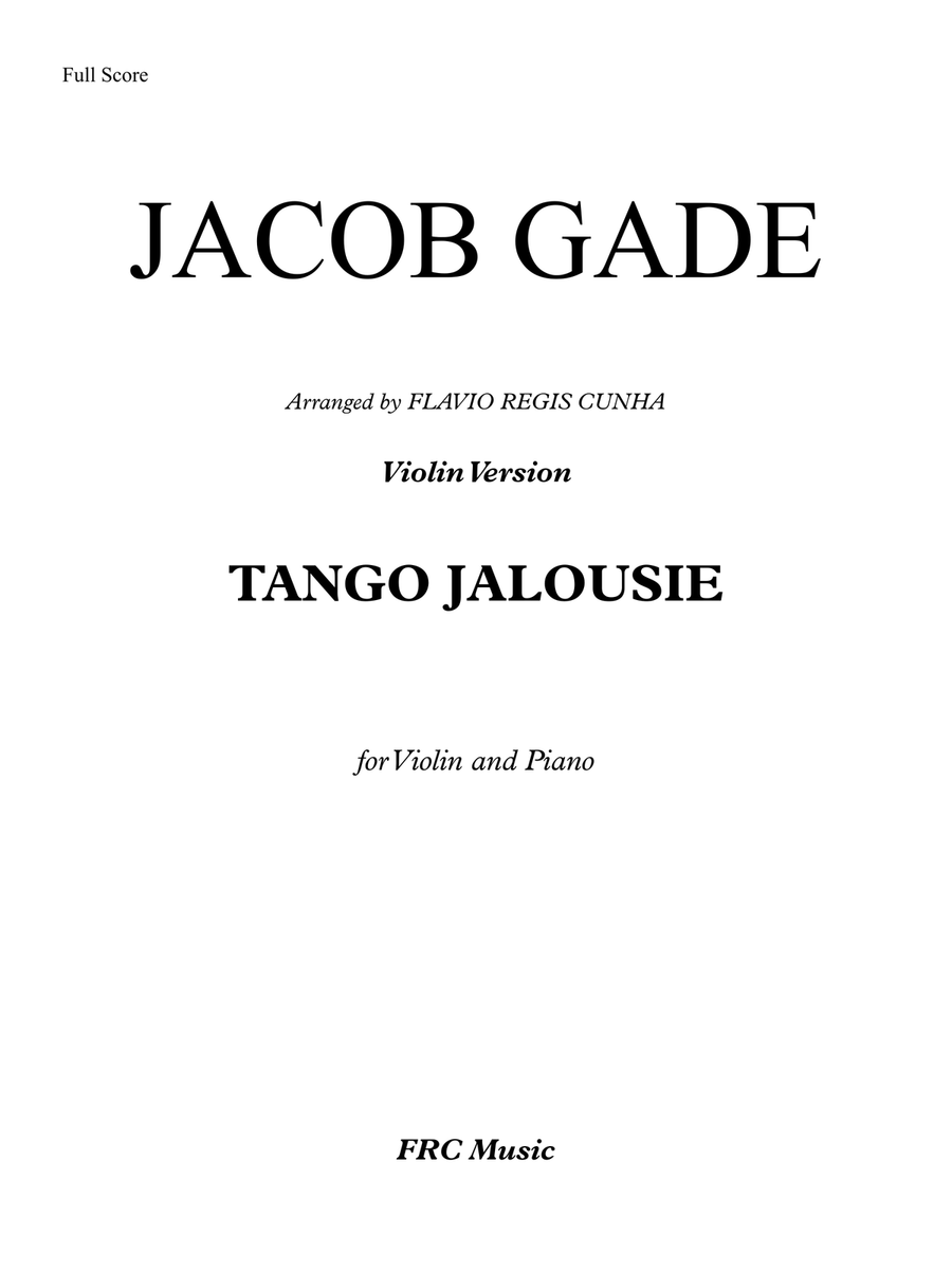 Jalousie (tango Tzigane) Violin Solo scores gallery preview page 2