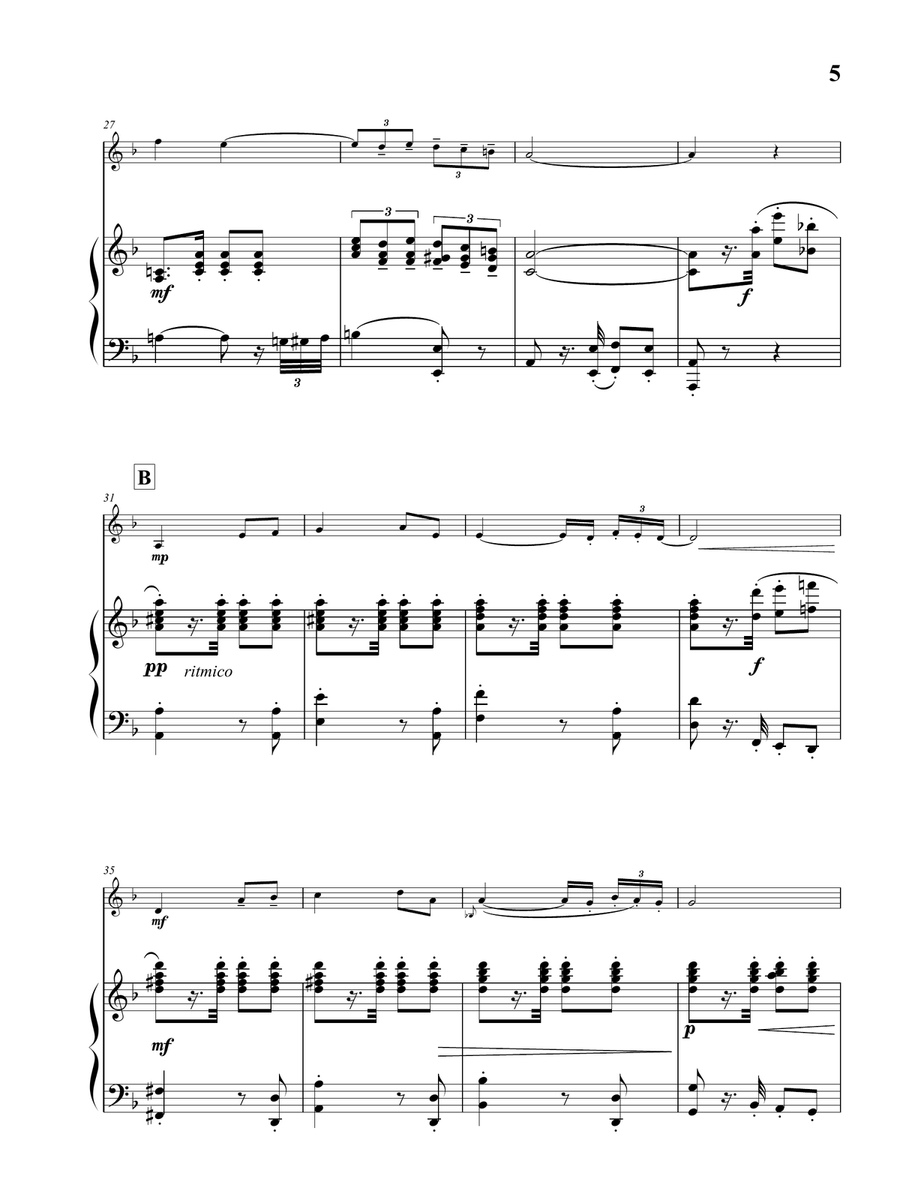 Jalousie (tango Tzigane) Violin Solo scores gallery preview page 6