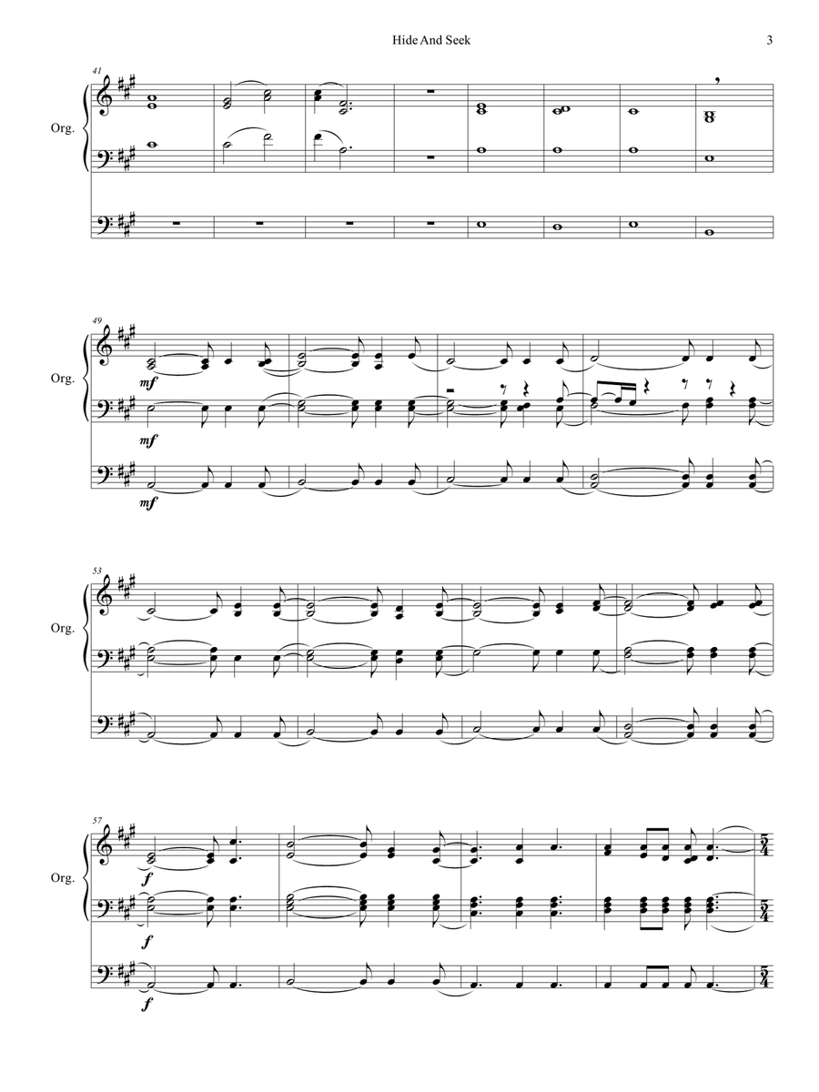 Hide And Seek A Cappella scores gallery preview page 4