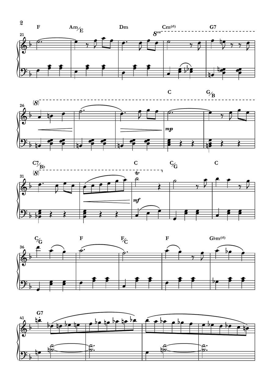 Married Life Piano Solo scores gallery preview page 2