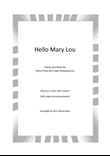 Hello Mary Lou