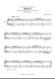 Minuet I Bach, A. M. (Book) | C. Petzold | D Major (#03/12 Keys) — For Easy Piano — Sheet music
