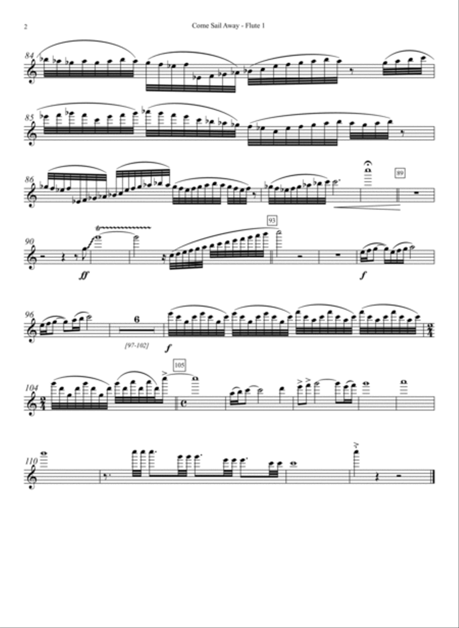 Come Sail Away Full Orchestra scores gallery preview page 2