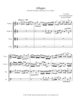 Allegro from the Suite #1 in C Major for String Quartet mini preview