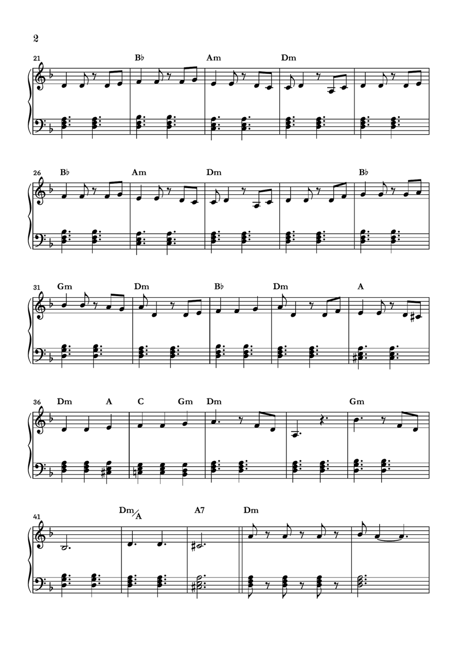 He's A Pirate Easy Piano scores gallery preview page 2