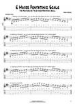E Major Pentatonic Scale (Five Positions)