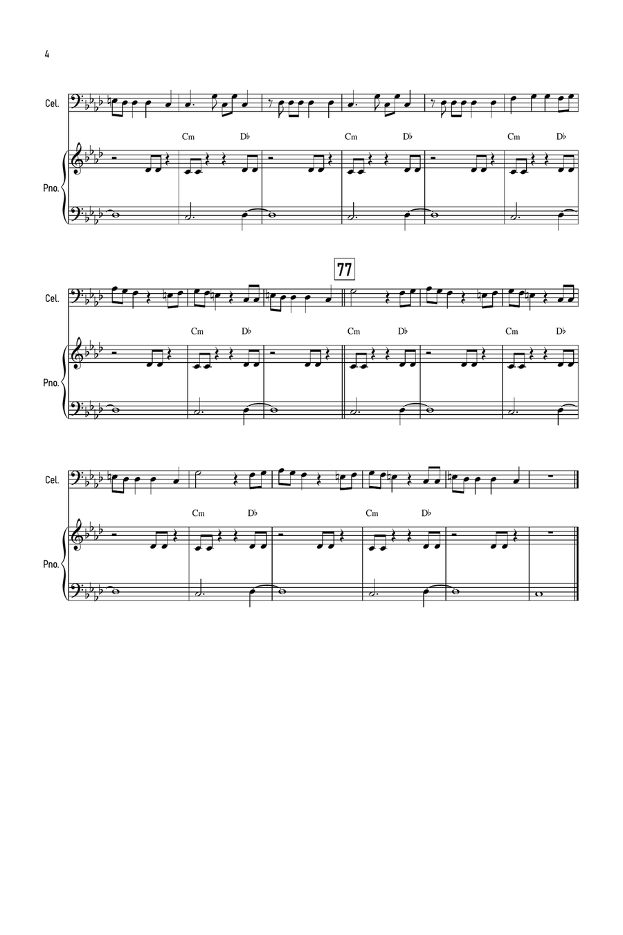 Unholy Unholy Piano scores gallery preview page 4