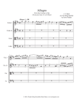 Allegro from the Suite #2 in B Minor for String Quartet mini preview