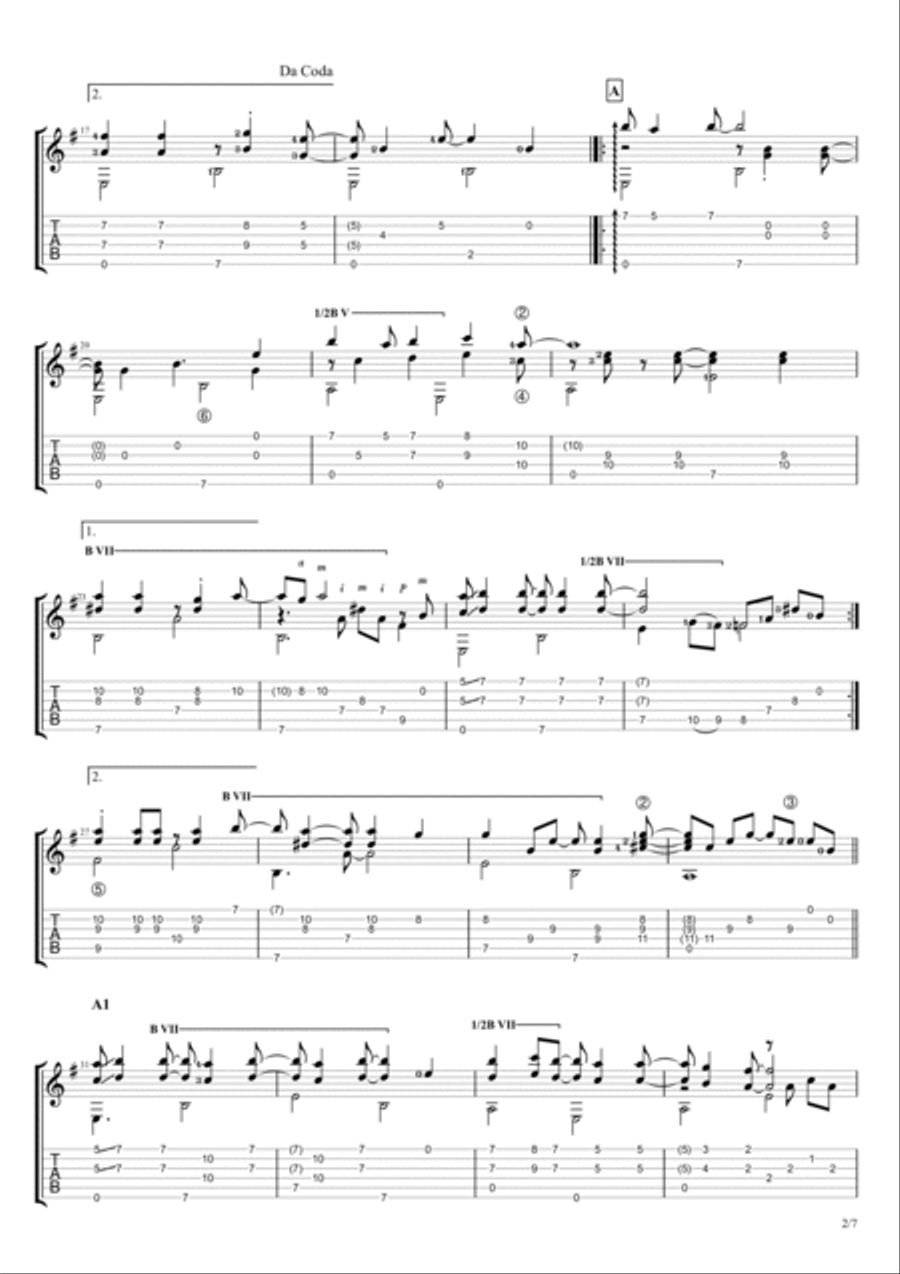 Fragile Electric Guitar scores gallery preview page 2