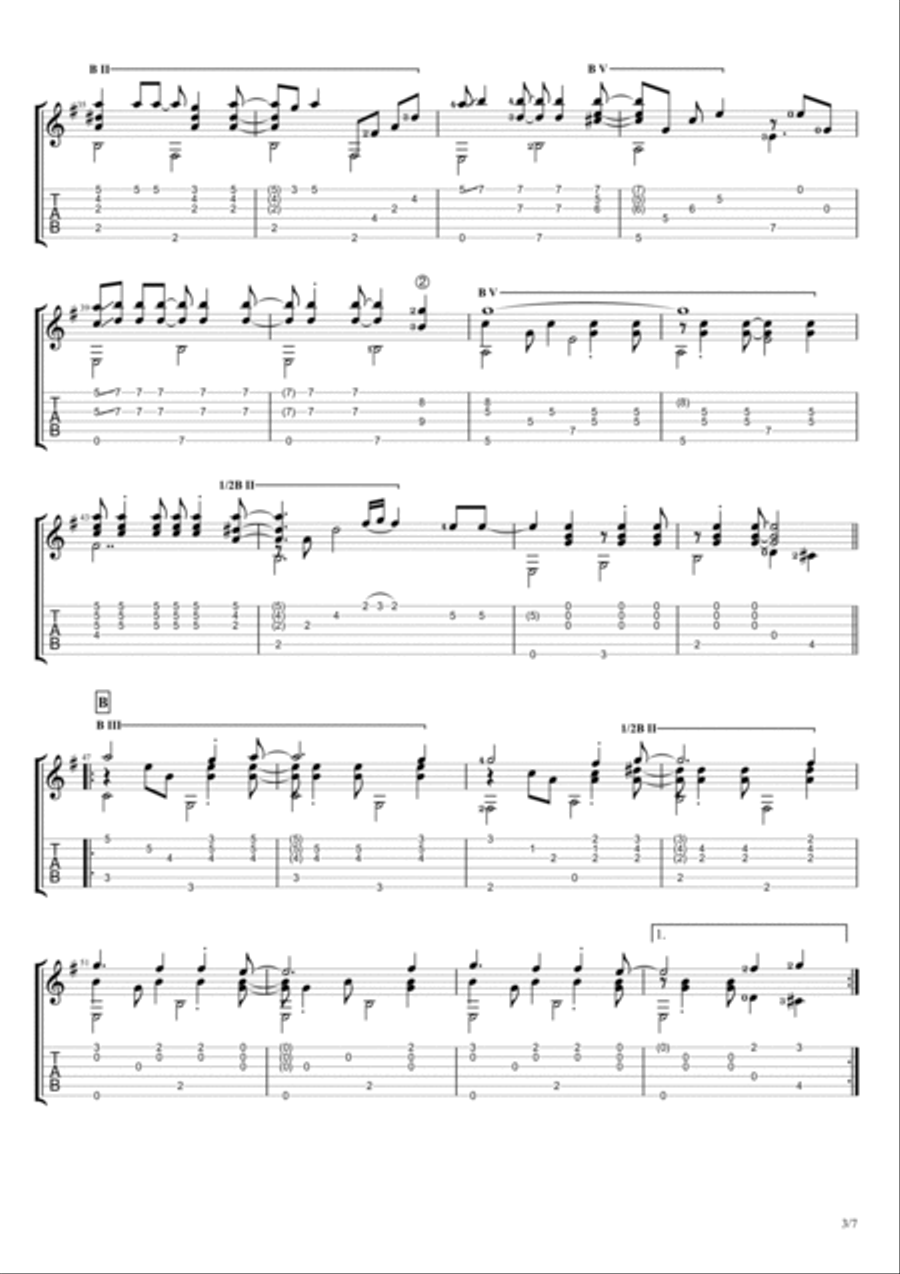 Fragile Electric Guitar scores gallery preview page 3
